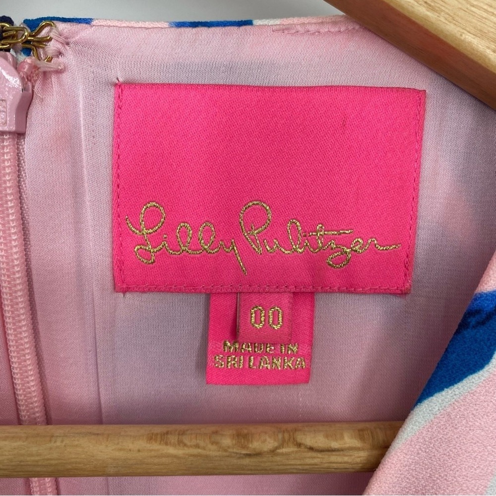 Lilly Pulitzer Donna Romper Pink Tropics Tint Resortwear Costal Vacation Size 00 - Picture 7 of 11